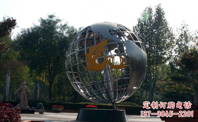 不锈钢/地球-不锈钢地球雕塑 (2) 不锈钢/地球-不锈钢地球雕塑 (2)