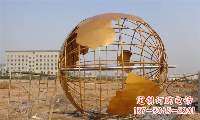 不锈钢/地球/公园/景观-不锈钢地球公园景观雕塑 不锈钢/地球/公园/景观-不锈钢地球公园景观雕塑