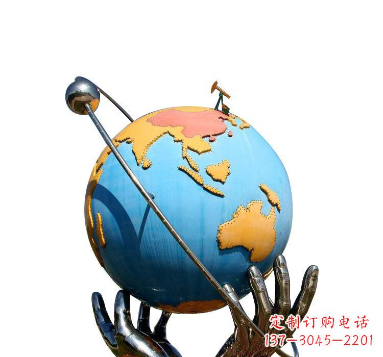 不锈钢/地球-不锈钢地球雕塑2 不锈钢/地球-不锈钢地球雕塑2
