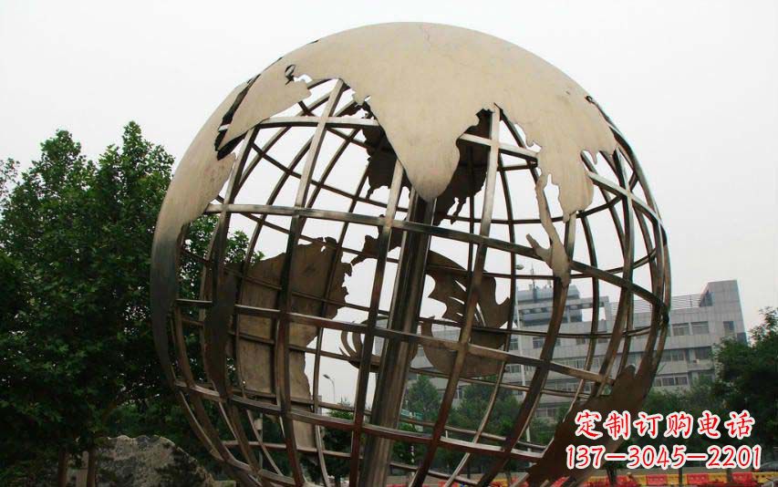 不锈钢/地球/景观-不锈钢地球景观雕塑 不锈钢/地球/景观-不锈钢地球景观雕塑