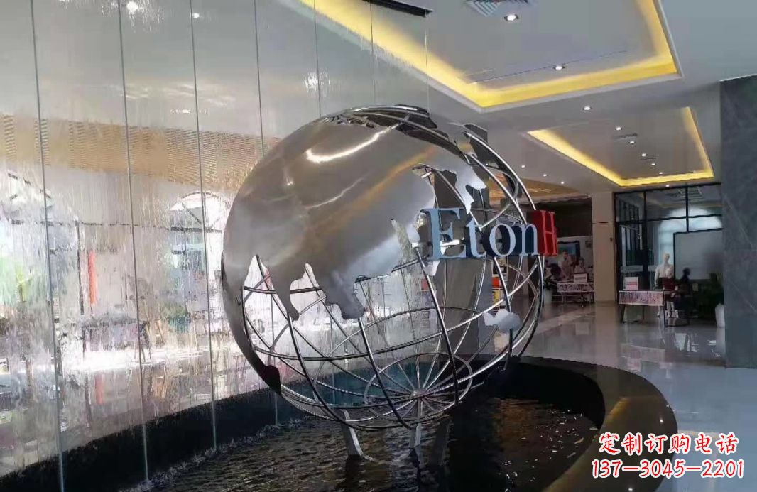 地球仪雕塑 - 不锈钢/地球仪/喷泉 地球仪雕塑 - 不锈钢/地球仪/喷泉