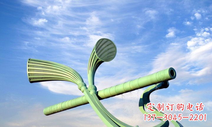 不锈钢笛子广场景观雕塑