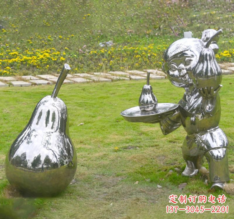 不锈钢典故人物雕塑
