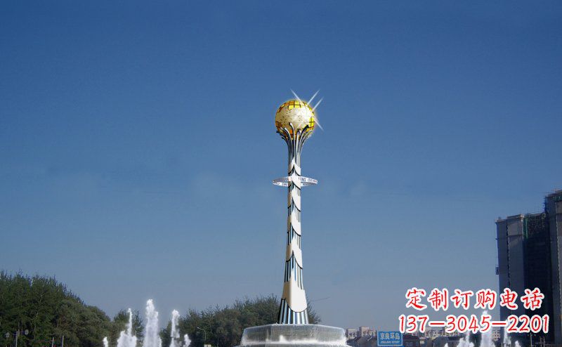 不-锈-钢-雕-塑--北方明珠