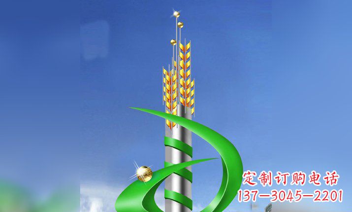 不-锈-钢-雕-塑-丰收小麦雕塑