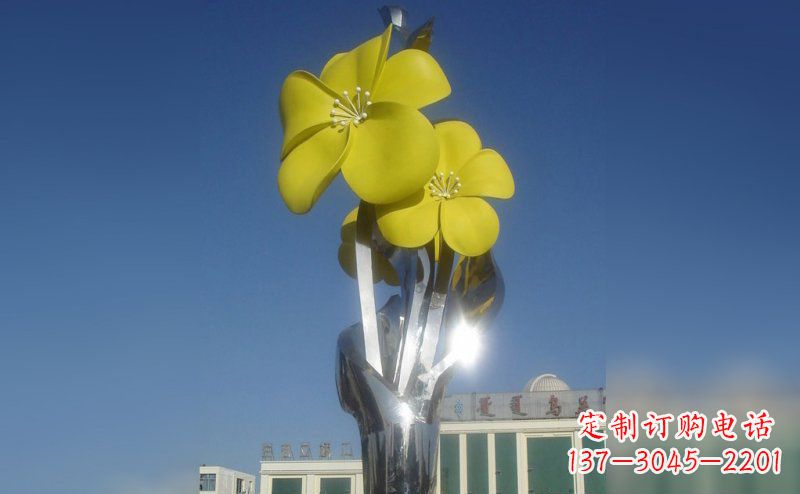 不-锈-钢-雕-塑-花卉