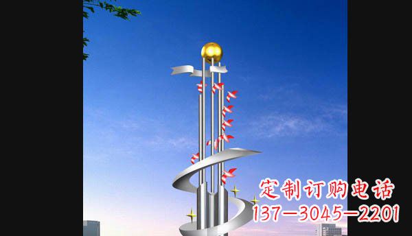 不锈钢东方明珠大型广场雕塑