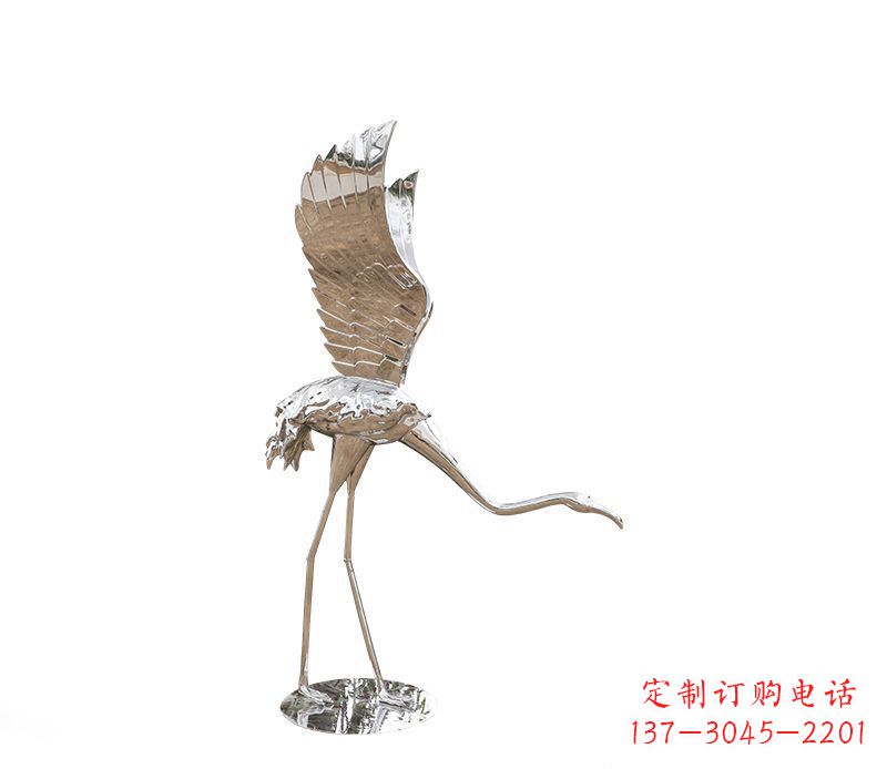 不锈钢火烈鸟雕塑灿烂耀眼的艺术之作 不锈钢火烈鸟雕塑灿烂耀眼的艺术之作