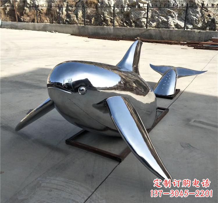不锈钢动物鲸鱼雕塑