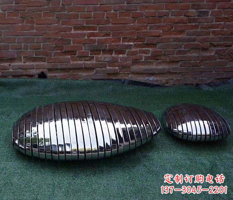 不锈钢鹅卵石雕塑魅力无穷