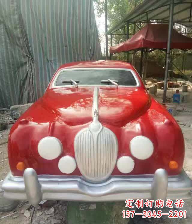 不锈钢仿真汽车雕塑