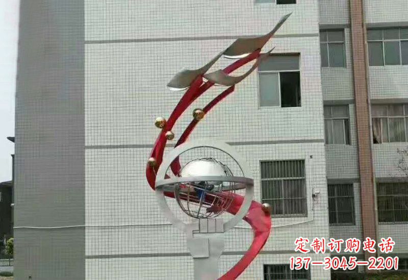 不锈钢放飞理想雕塑