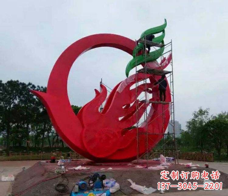 不锈钢凤凰雕塑1