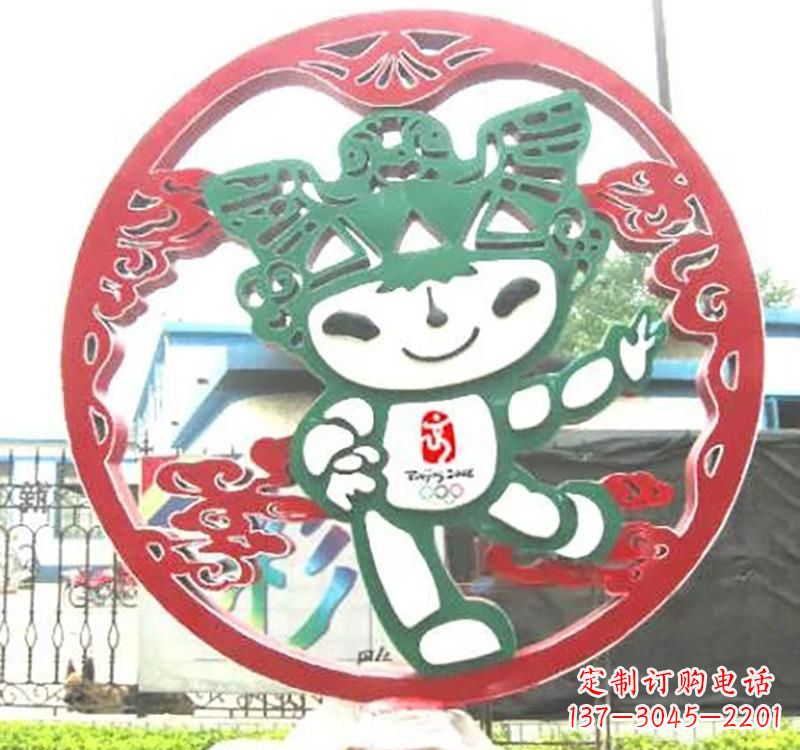 不锈钢福娃雕塑
