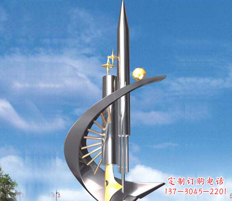不锈钢钢笔雕塑1