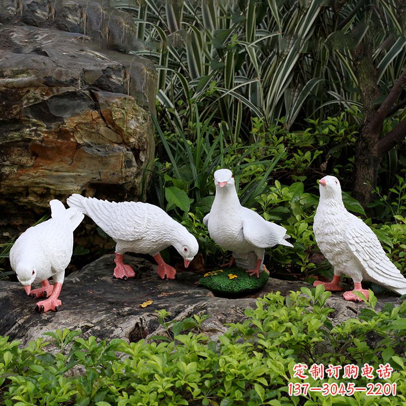 不锈钢鸽子立体雕塑
