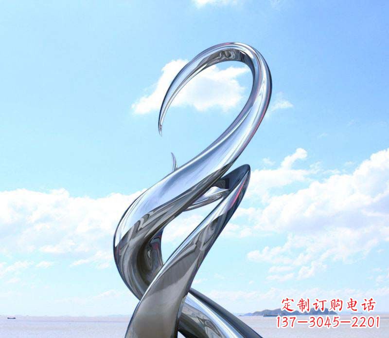 不锈钢公园抽象摆件