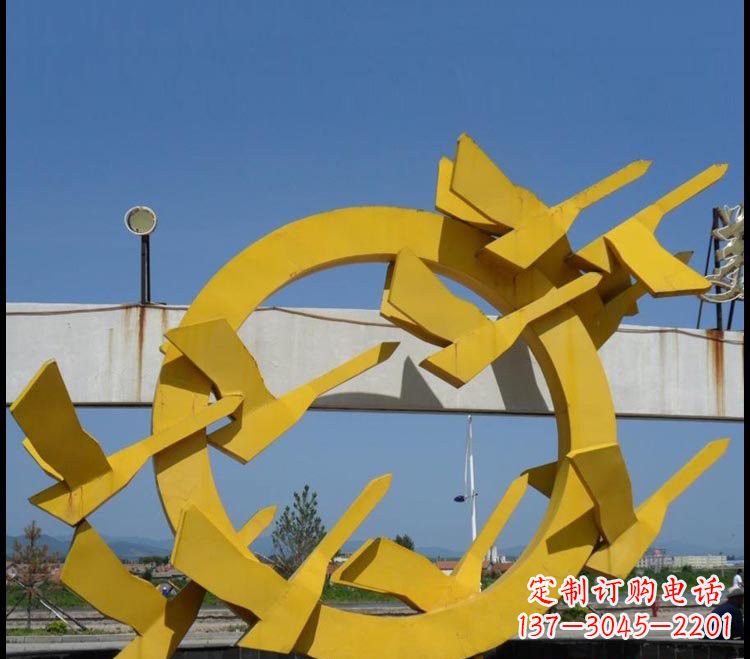 大雁雕塑 - 不锈钢/公园/抽象/大雁