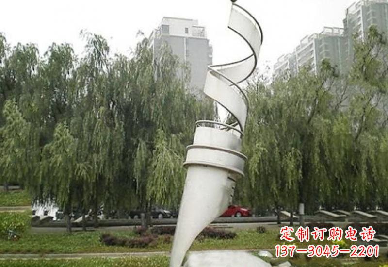 不锈钢公园抽象钢笔雕塑