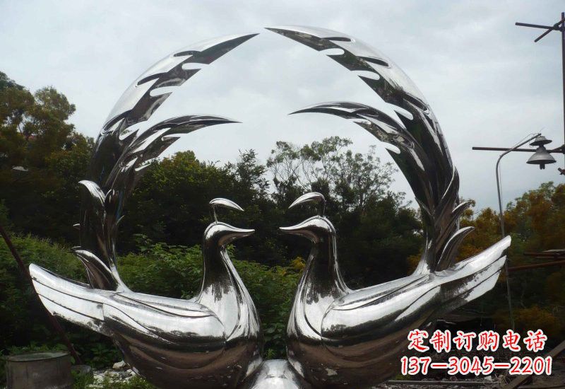 孔雀雕塑 - 不锈钢/公园/抽象/孔雀 孔雀雕塑 - 不锈钢/公园/抽象/孔雀