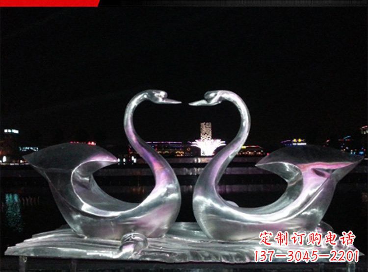 天鹅雕塑 - 不锈钢/公园/抽象/天鹅 天鹅雕塑 - 不锈钢/公园/抽象/天鹅