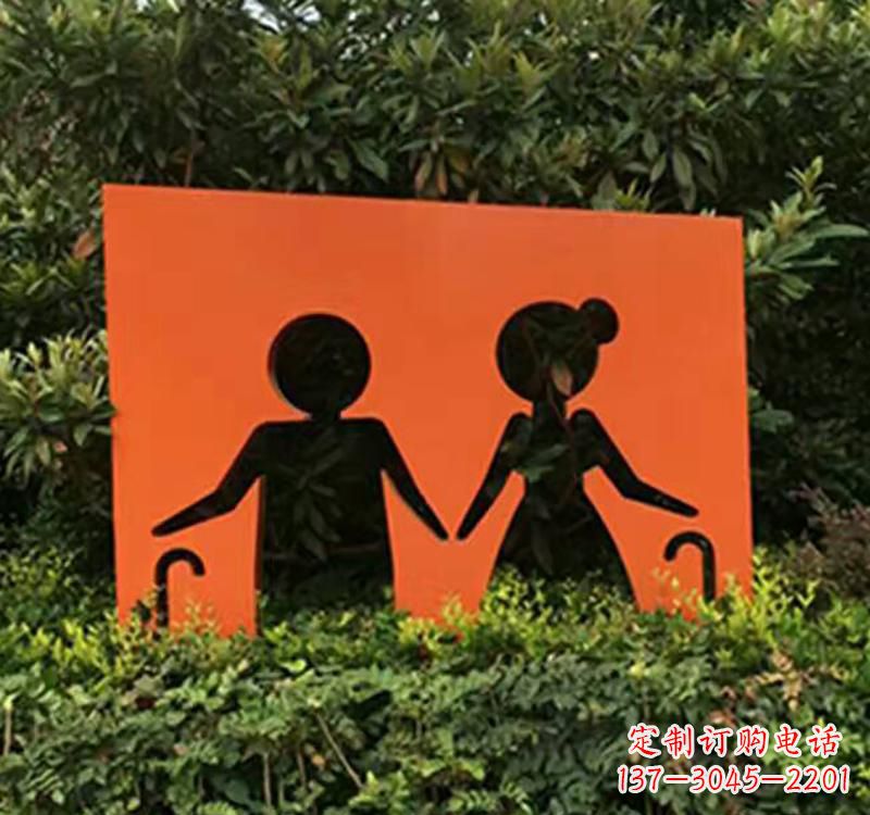 不锈钢公园创意剪纸雕塑