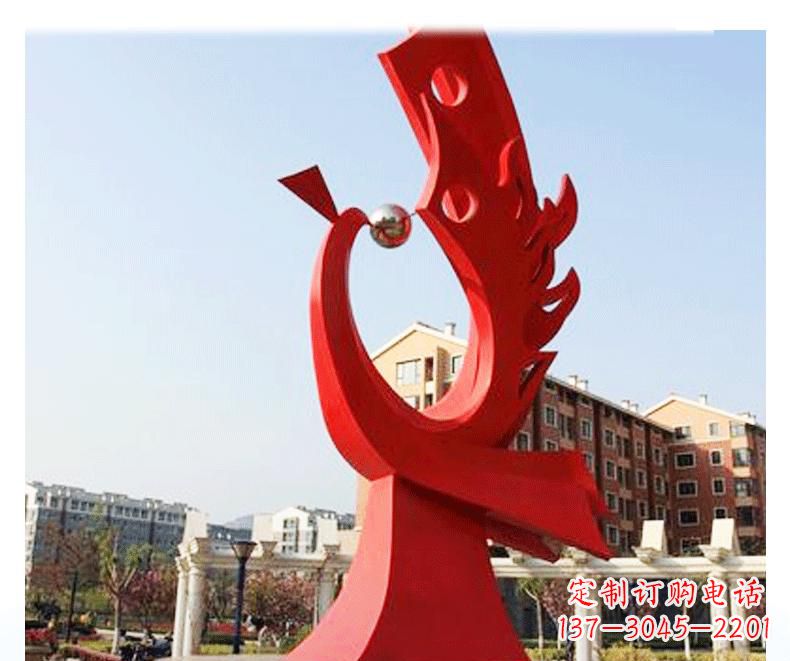 不锈钢公园凤凰雕塑