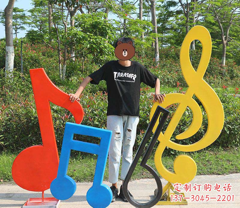 音符雕塑 - 不锈钢/公园/喷绘/音符/标志 音符雕塑 - 不锈钢/公园/喷绘/音符/标志