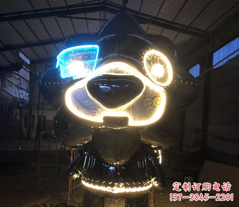 不锈钢公园熊照明灯