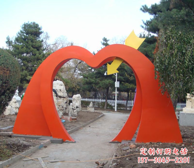 不锈钢拱门雕塑