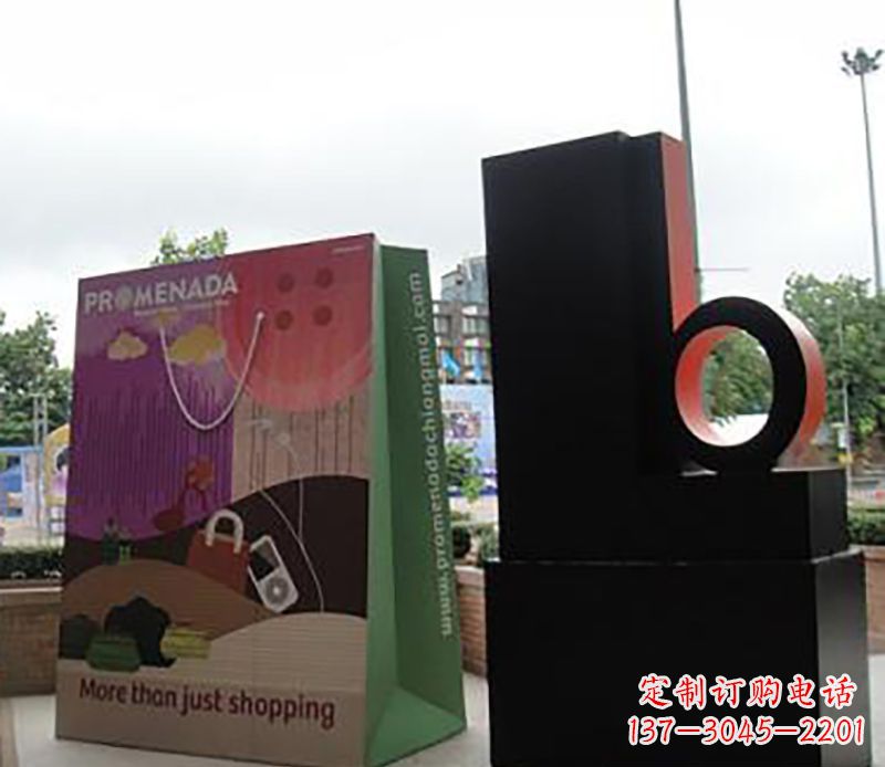 购物袋雕塑 - 不锈钢/购物袋/公园 购物袋雕塑 - 不锈钢/购物袋/公园