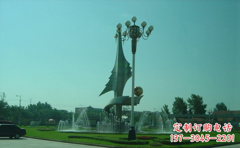 不锈钢光明广场雕塑