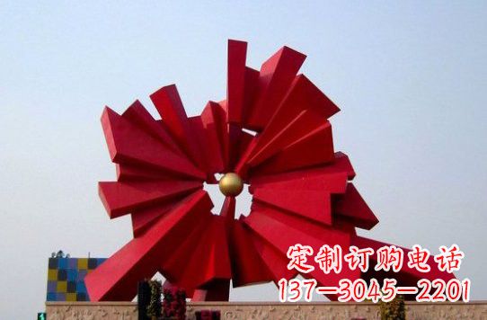 不锈钢光芒景观雕塑