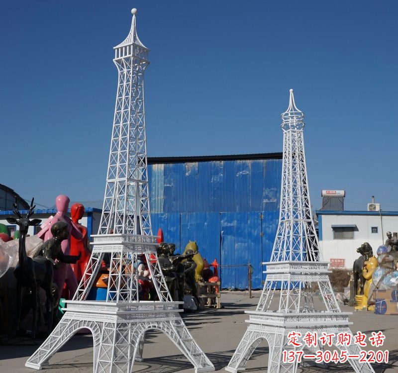 不锈钢广场埃菲尔铁塔雕塑