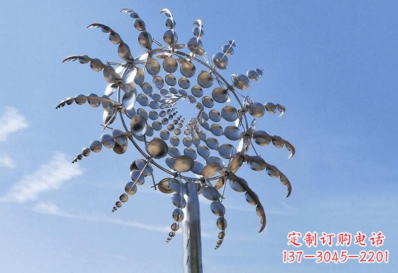 不锈钢广场抽象向日葵雕塑