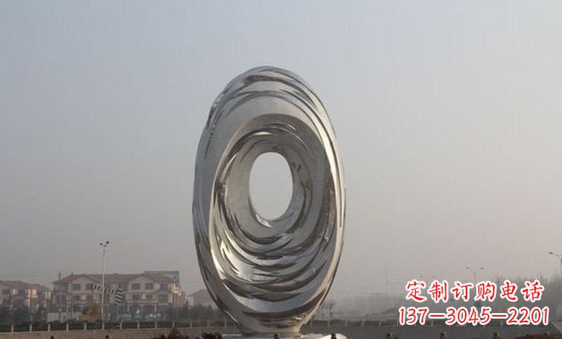 不锈钢广场抽象漩涡雕塑