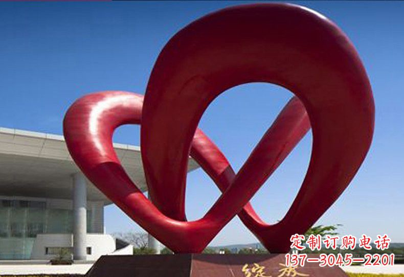 不锈钢广场抽象绽放雕塑