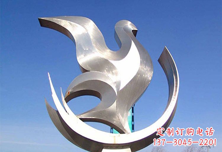 鸽子雕塑 - 不锈钢/广场/大型/抽象/鸽子 鸽子雕塑 - 不锈钢/广场/大型/抽象/鸽子