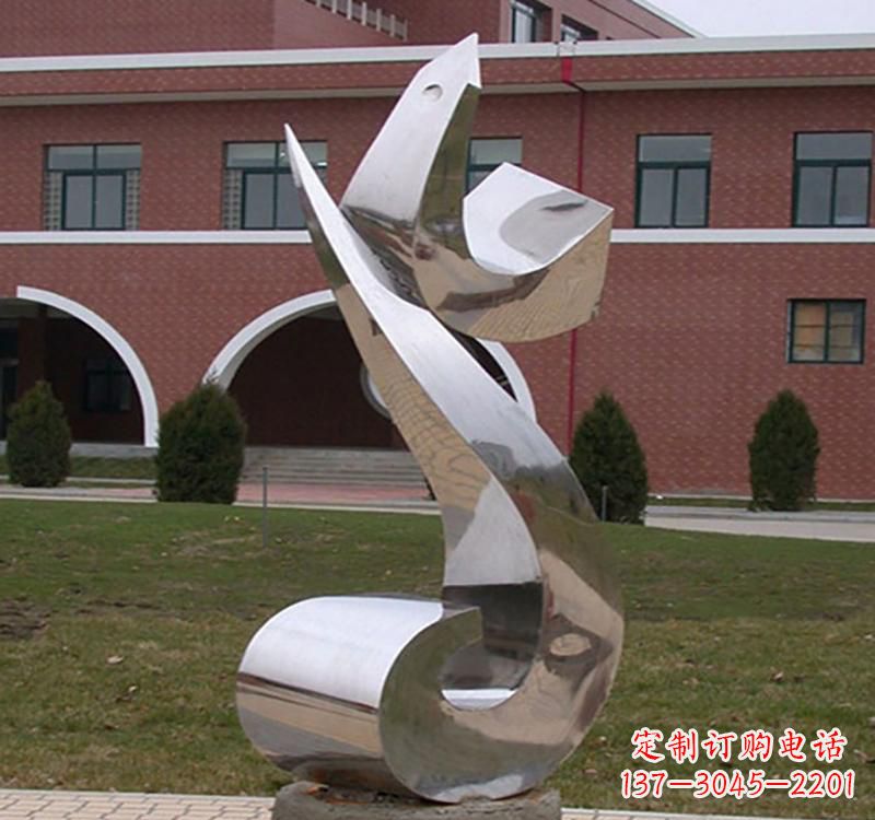 不锈钢广场大型海浪雕塑