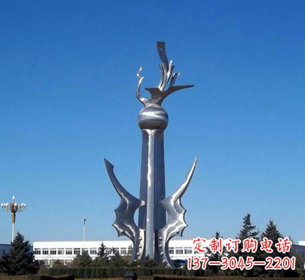 不锈钢广场大型和平标志雕塑
