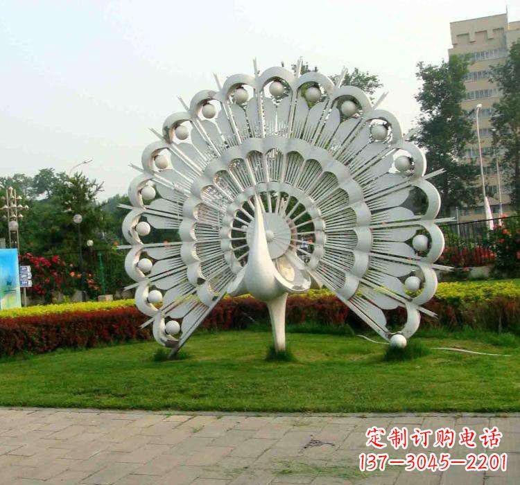 孔雀雕塑 - 不锈钢/广场/动物/孔雀 孔雀雕塑 - 不锈钢/广场/动物/孔雀