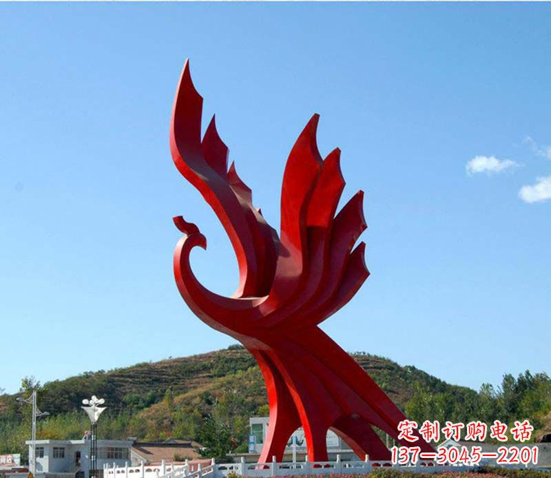 凤凰雕塑 - 不锈钢/广场/凤凰 凤凰雕塑 - 不锈钢/广场/凤凰