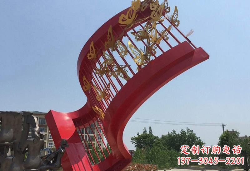 乐章雕塑 - 不锈钢/广场/蝴蝶/乐章 乐章雕塑 - 不锈钢/广场/蝴蝶/乐章