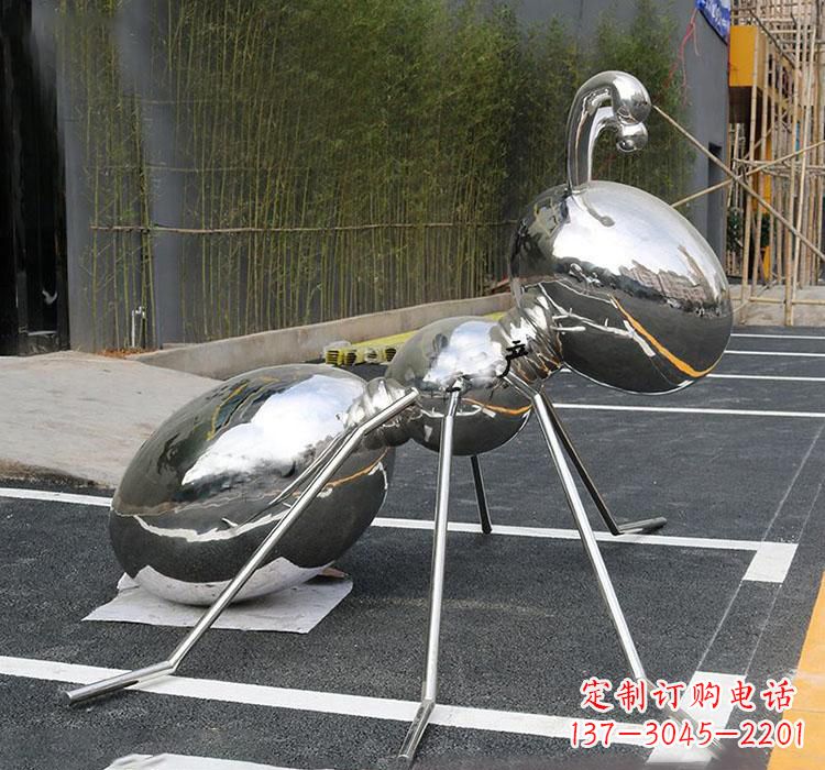 不锈钢广场昆虫蚂蚁雕塑