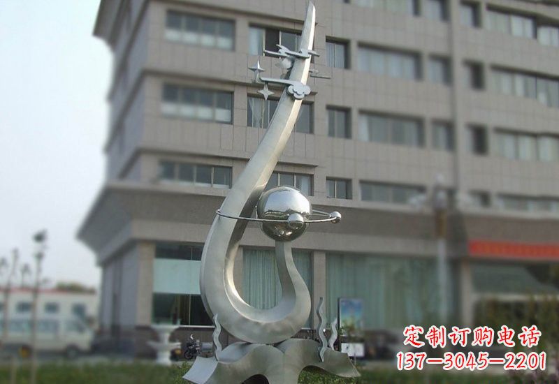 不锈钢广场日月星辰雕塑