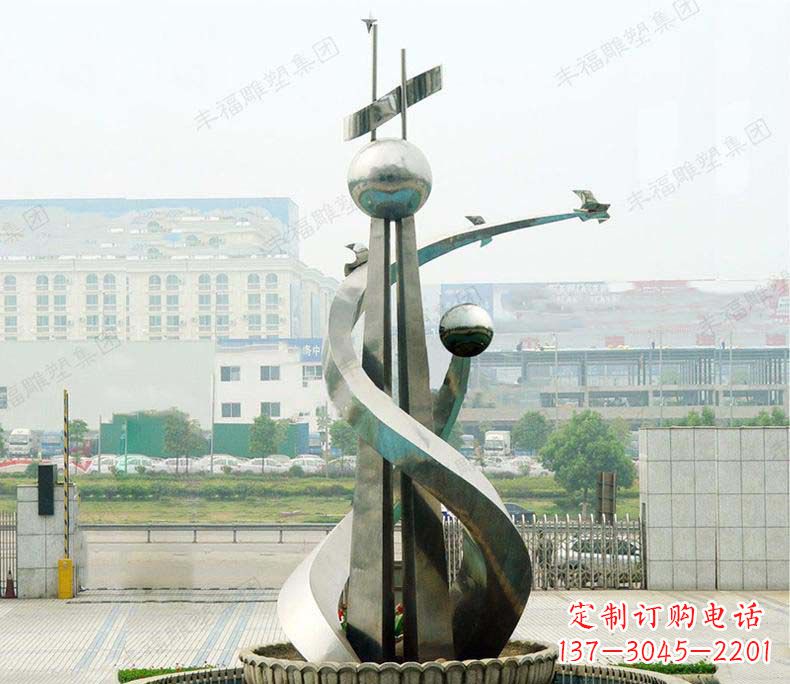 不锈钢广场学校雕塑