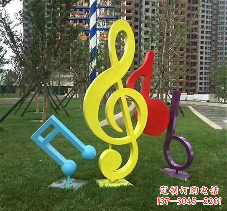 不锈钢音符雕塑音乐的流动之美 不锈钢音符雕塑音乐的流动之美