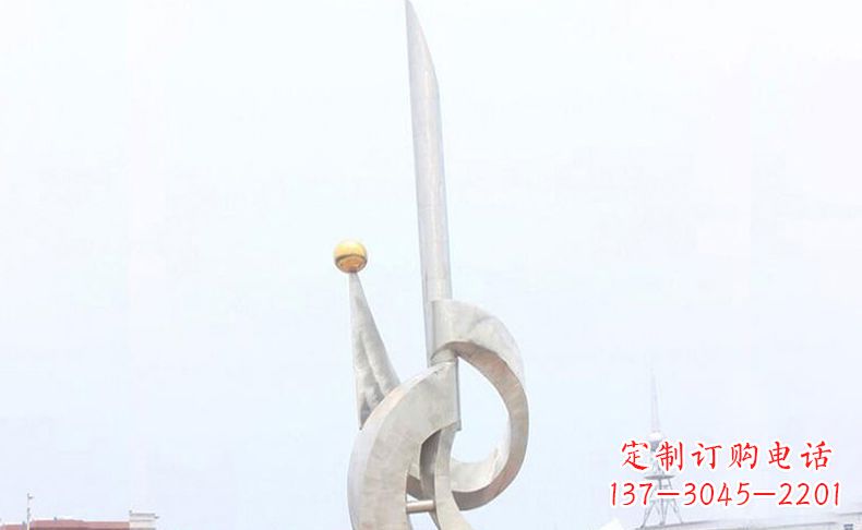 不锈钢海浪城市雕塑