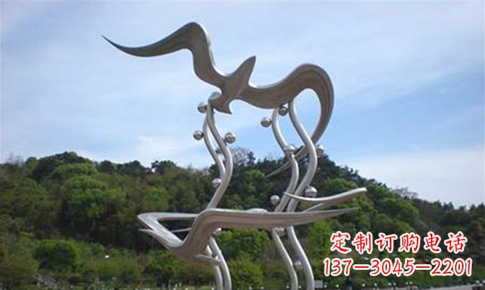 不锈钢海鸥景观雕塑