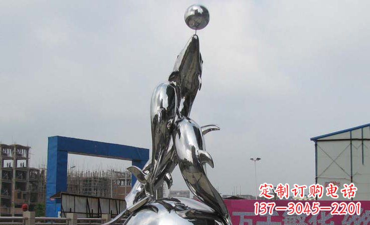 海豚雕塑 - 不锈钢/海豚 海豚雕塑 - 不锈钢/海豚